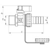 Кран дренажний 1/2'' Koer KR.1037 (KR2672)