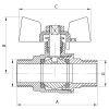 Кран кульовий Koer 1/2" ШШМ (KR.219) (KR0095)