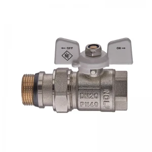Кран кульовий з американкою Nolf classic NFC.963-08-3/4" FM ГШМ WHITE "антипротікання" (NF3161)