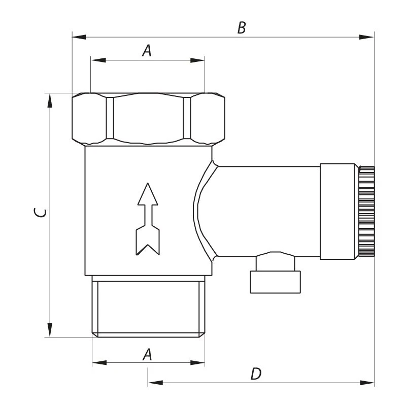 Запобіжний клапан для бойлера 1/2 "Koer KR.1039 (KR2674)
