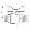 Кран шаровый 1/2" ШШБ (NF.731) Nolf (NF2954)