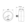 Манометр аксіальний (Koer KM.611A) (0-4 bar), D = 63мм, 1/4'' (KR0210)