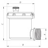 Відведення повітря автоматичне кутове 1/2" Koer KR.1257 (KR2687)