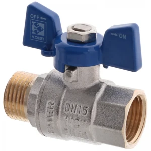 Кран шаровый Koer 1/2" ГШБ (KR.218.B) синий (KR2722)