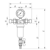 Фильтр самоочистной с манометром 1/2'' Koer KR.1250 (KR2656)