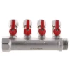Коллектор с шаровыми кранами и фитингом Koer KR.1126-4 1”x4 ways (KR2840)