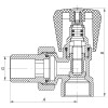 Вентильний кран 1/2x1/2 Koer KR.901 (KR0002)