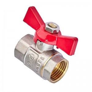 Кран кульовий Waterpro WP602-15FFW - 1/2" ГГМ (сталевий метелик) (WP3290)