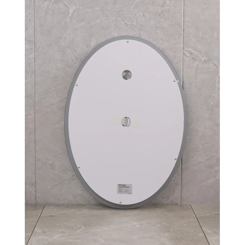 Дзеркало Mixxus PLAIN MV02-60x80 з LED Touch, Anti-fog, димером, регулюванням яскравості, годинником (MI6933)