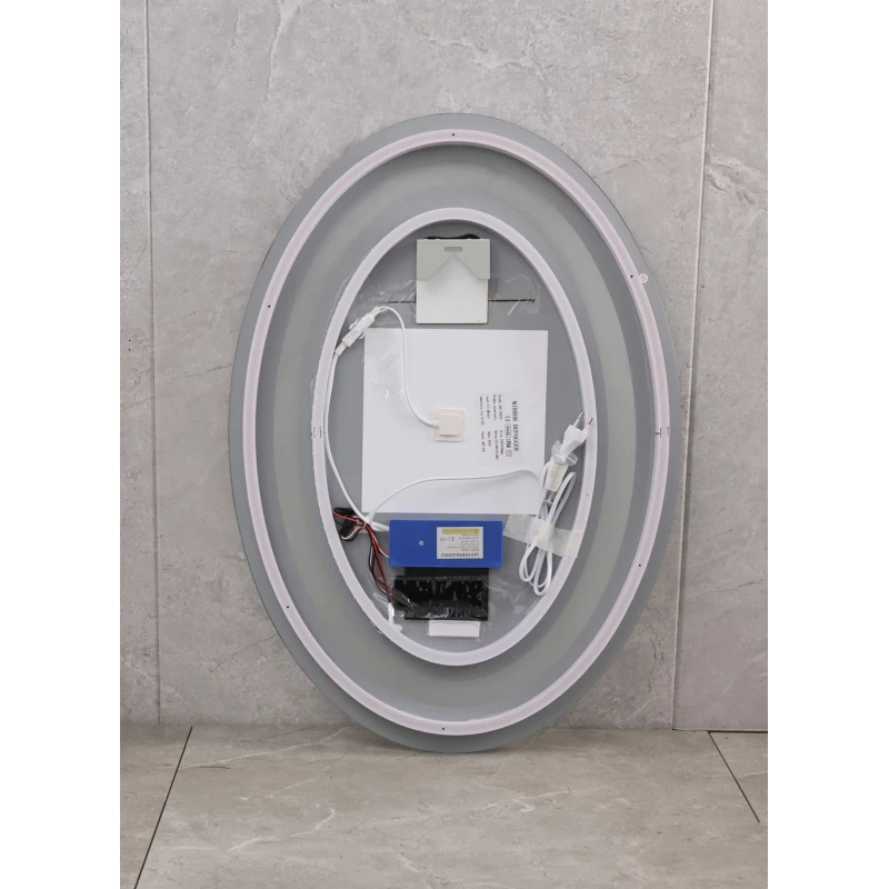 Дзеркало Mixxus PLAIN MV02-60x80 з LED Touch, Anti-fog, димером, регулюванням яскравості, годинником (MI6933)