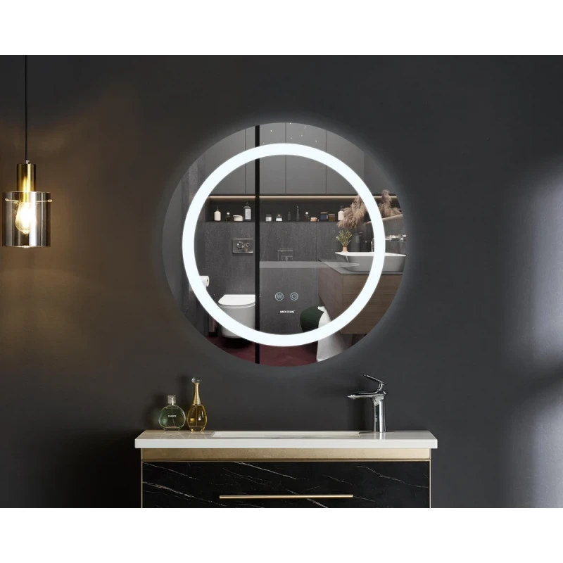 Дзеркало Mixxus PLAIN MC03-60 з LED Touch, Anti-fog, димером, регулюванням яскравості (MI6662)
