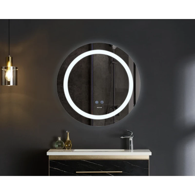 Дзеркало Mixxus PLAIN MC03-60 з LED Touch, Anti-fog, димером, регулюванням яскравості (MI6662)