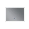 Дзеркало Mixxus FLAT MR04-80x60 з LED Touch, Anti-fog, димером, регулюванням яскравості, годинником (MI6928)