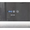 Дзеркало Mixxus FLAT MR04-80x60 з LED Touch, Anti-fog, димером, регулюванням яскравості, годинником (MI6928)
