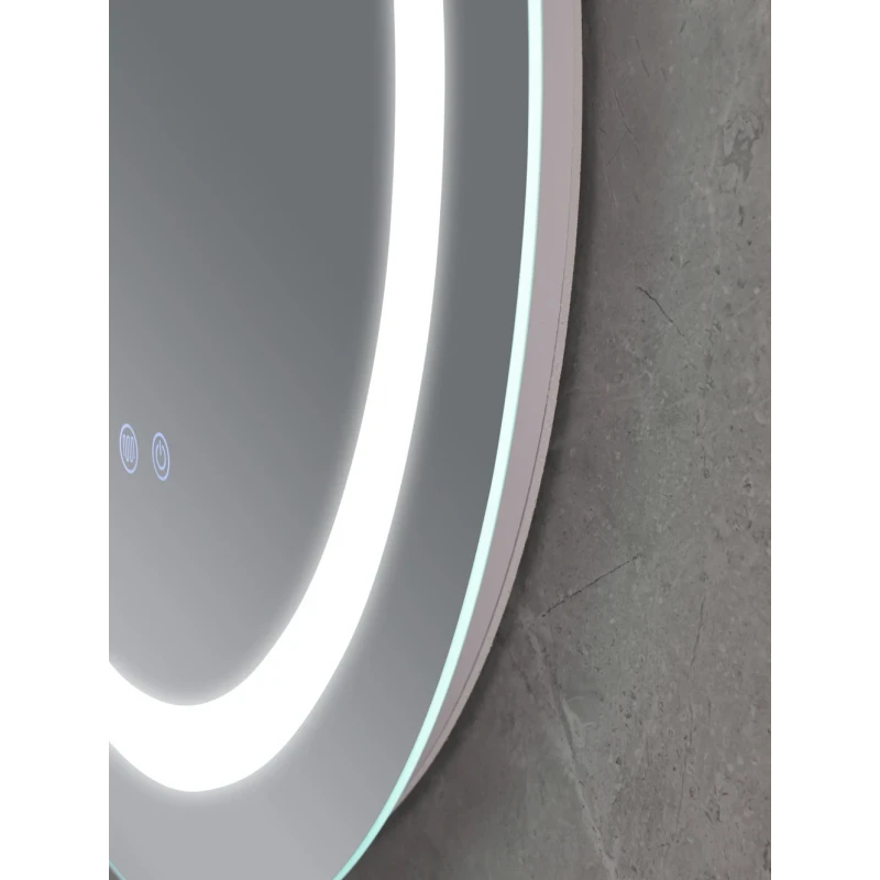 Дзеркало Mixxus Plain MC02-60 (годинник, LED-підсвічування, антизапотівання) (MI6012)