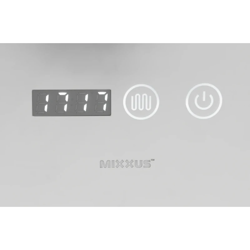Дзеркало Mixxus Plain MC02-60 (годинник, LED-підсвічування, антизапотівання) (MI6012)