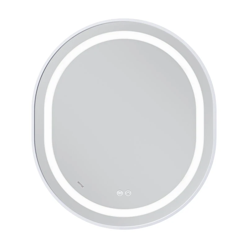 Дзеркало Mixxus Premium ELLIPSE MV05-80x70-REVERSE WHITE (LED Touch, Anti-fog, димер (3-6kK)) (MP6645)