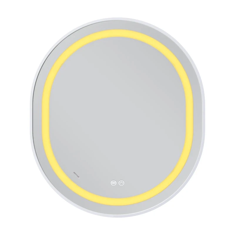 Дзеркало Mixxus Premium ELLIPSE MV05-80x70-REVERSE WHITE (LED Touch, Anti-fog, димер (3-6kK)) (MP6645)