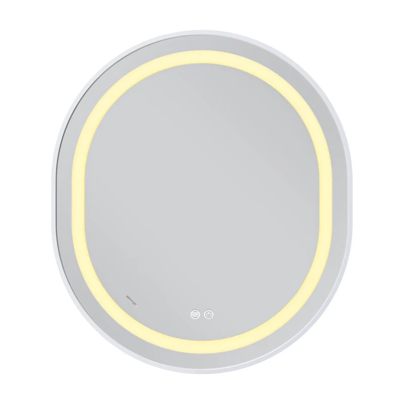 Дзеркало Mixxus Premium ELLIPSE MV05-80x70-REVERSE WHITE (LED Touch, Anti-fog, димер (3-6kK)) (MP6645)