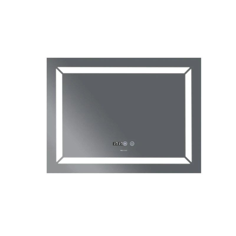 Дзеркало Mixxus Light MR01-80x60 (годинник, LED-підсвічування, антизапотівання) (MI5998)