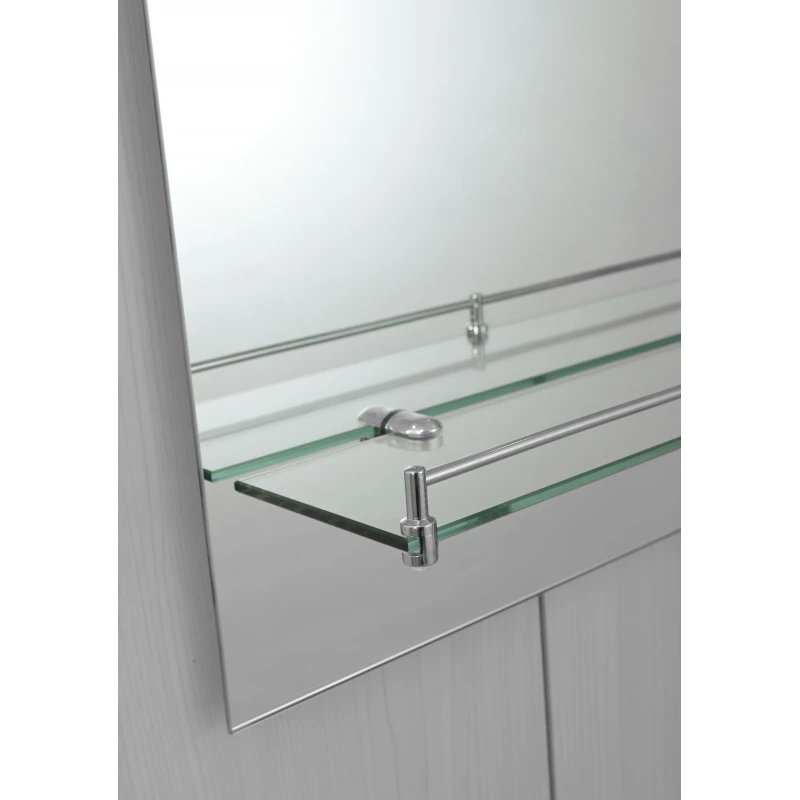 Дзеркало настінне Zerix LAGUNA MRZ03-700x800x110 прямокутне з дугоподібним верxом та полицею (ZX5623)