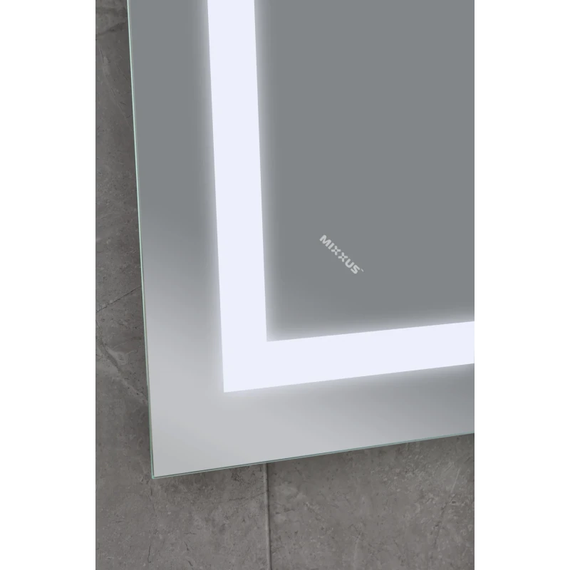 Дзеркало Mixxus TALL MR08-80x60-REVERSE з LED Touch, Anti-fog, димером, регулюванням яскравості (MI6659)