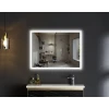 Дзеркало Mixxus FLAT MR04-100x60 з LED Touch, Anti-fog, димером, регулюванням яскравості, годинником (MI6008)