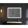 Дзеркало Mixxus FLAT MR04-100x60 з LED Touch, Anti-fog, димером, регулюванням яскравості, годинником (MI6008)