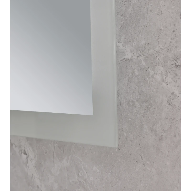 Дзеркало Mixxus FLAT MR04-100x60 з LED Touch, Anti-fog, димером, регулюванням яскравості, годинником (MI6008)