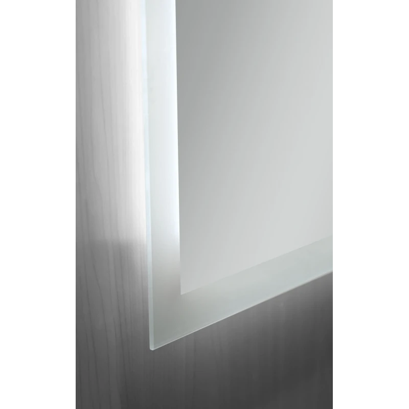 Дзеркало Mixxus FLAT MR04-100x60 з LED Touch, Anti-fog, димером, регулюванням яскравості, годинником (MI6008)