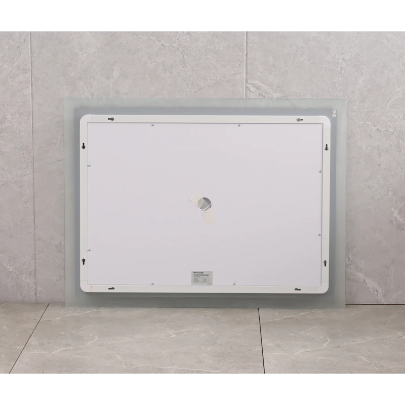 Дзеркало Mixxus FLAT MR04-100x60 з LED Touch, Anti-fog, димером, регулюванням яскравості, годинником (MI6008)