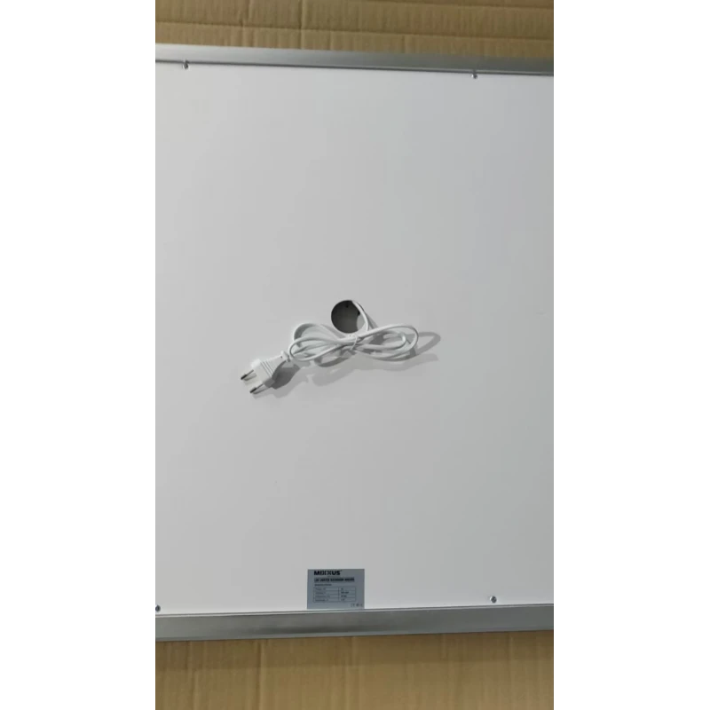 Дзеркало Mixxus FLAT MR04-100x60 з LED Touch, Anti-fog, димером, регулюванням яскравості, годинником (MI6008)
