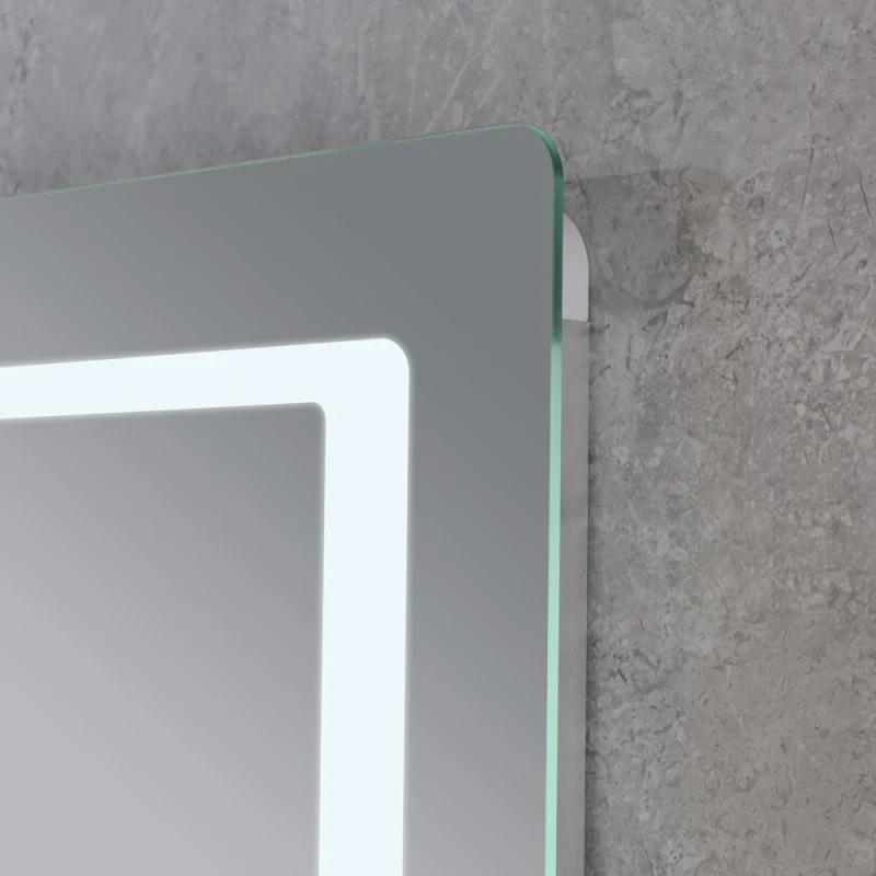 Дзеркало Mixxus Style MR03-90x70 (годинник, LED-підсвічування, антизапотівання) (MI6007)