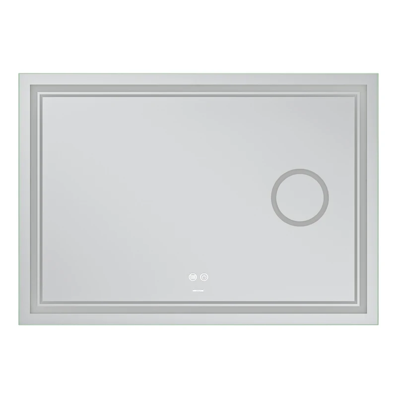Дзеркало Mixxus Premium QUADRO MR20-100x70 (LED Touch, Anti-fog, димер, лінза) (MP6622)