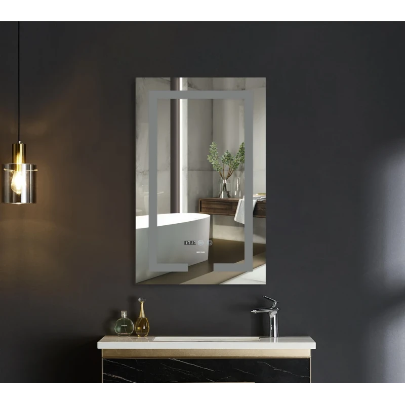 Дзеркало Mixxus Hard MR06-50x80 (годинник, LED-підсвічування, антизапотівання) (MI6011)