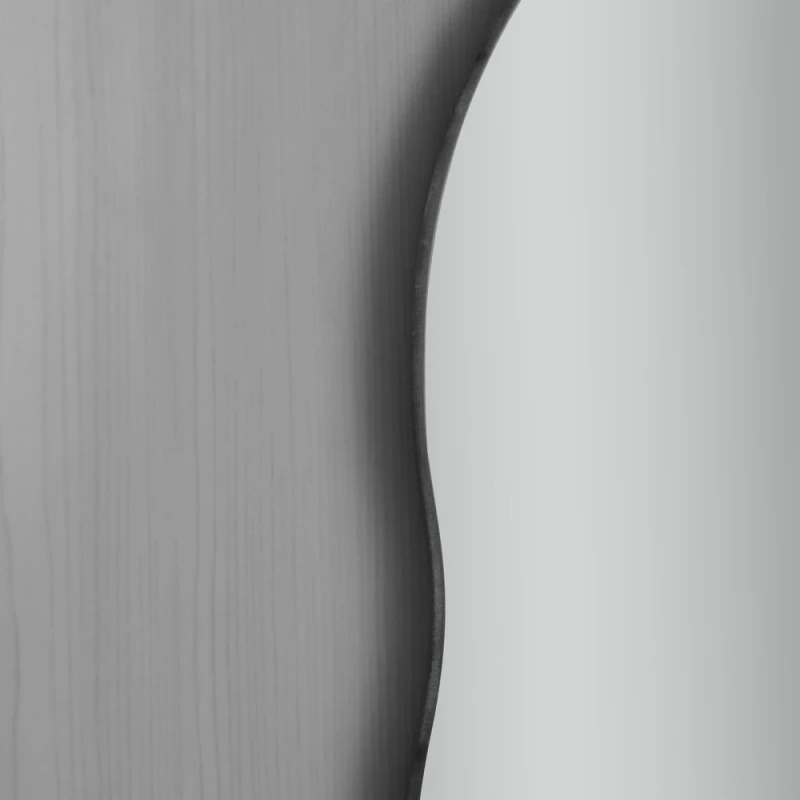 Дзеркало настінне Zerix MIRRA MRZ02-600x850x105 прямокутне з дугоподібним верxом, фігурними боками і полицею (ZX5620)