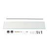 Зеркало настенное Zerix MIRRA MRZ02-600x850x105 прямоугольное с дугообразным верхом, фигурными боками и полкой (ZX5620)