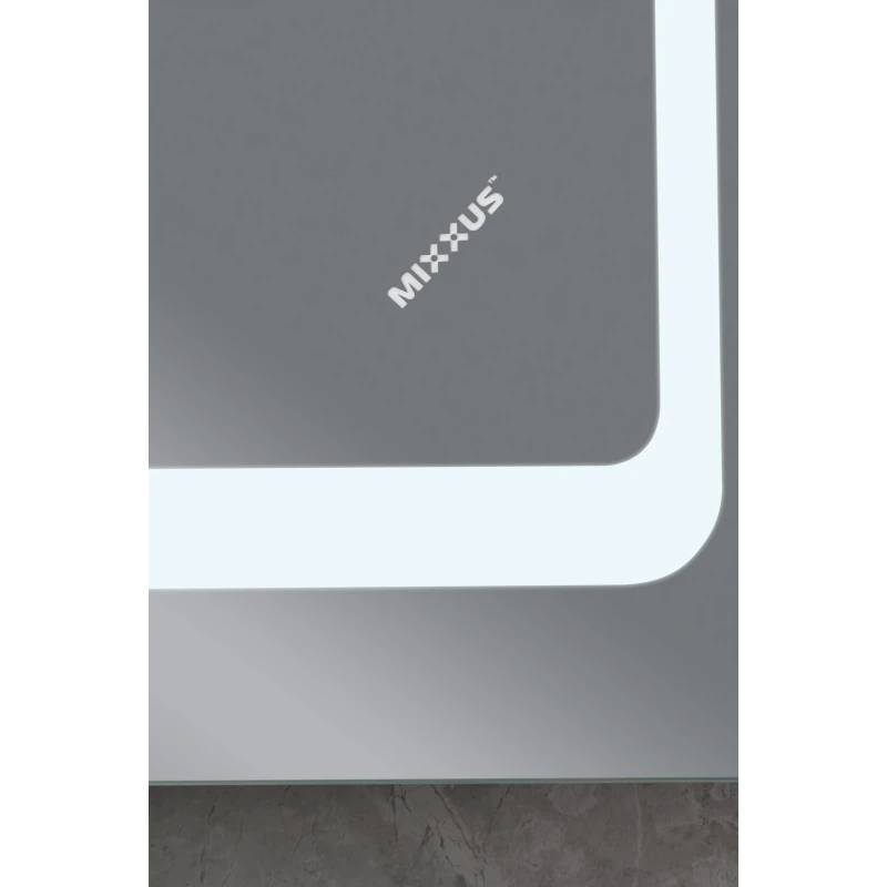 Дзеркало Mixxus TWEE MR09-80x60-REVERSE з LED Touch, Anti-fog, димером, регулюванням яскравості (MI6660)