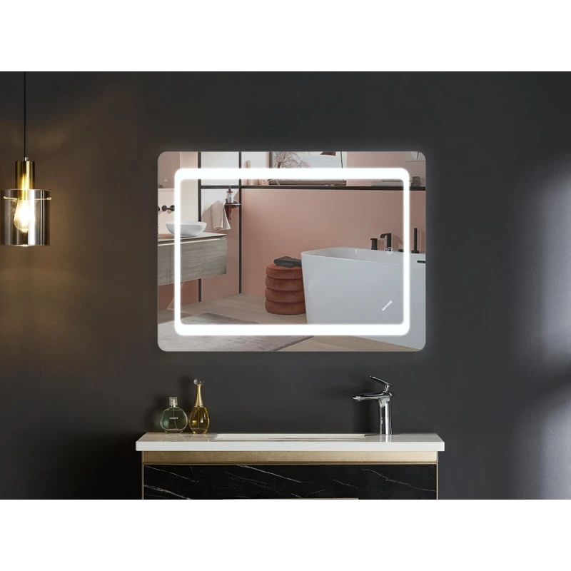Дзеркало Mixxus TWEE MR09-50x80-REVERSE з LED Touch, Anti-fog, димером, регулюванням яскравості (MI6930)