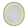 Дзеркало Mixxus Premium ELLIPSE MV05-80x70-REVERSE BLACK (LED Touch, Anti-fog, димер(3-6kK))(MP6646)