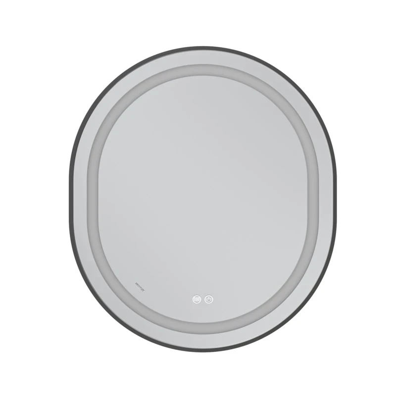 Дзеркало Mixxus Premium ELLIPSE MV05-80x70-REVERSE BLACK (LED Touch, Anti-fog, димер(3-6kK))(MP6646)