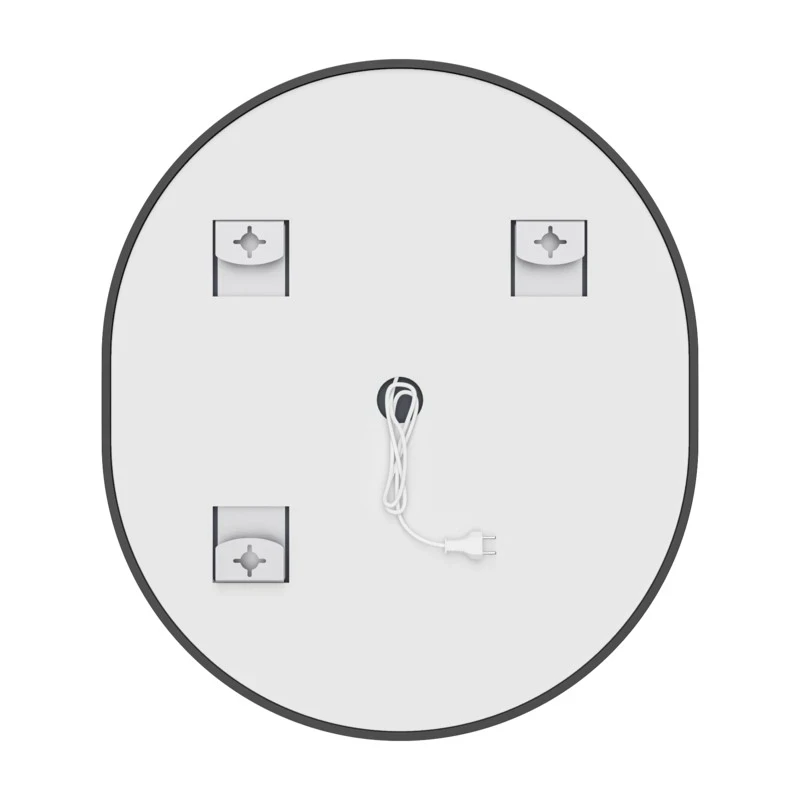Дзеркало Mixxus Premium ELLIPSE MV05-80x70-REVERSE BLACK (LED Touch, Anti-fog, димер(3-6kK))(MP6646)
