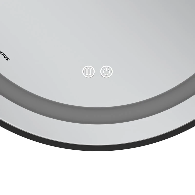 Дзеркало Mixxus Premium ELLIPSE MV05-80x70-REVERSE BLACK (LED Touch, Anti-fog, димер(3-6kK))(MP6646)