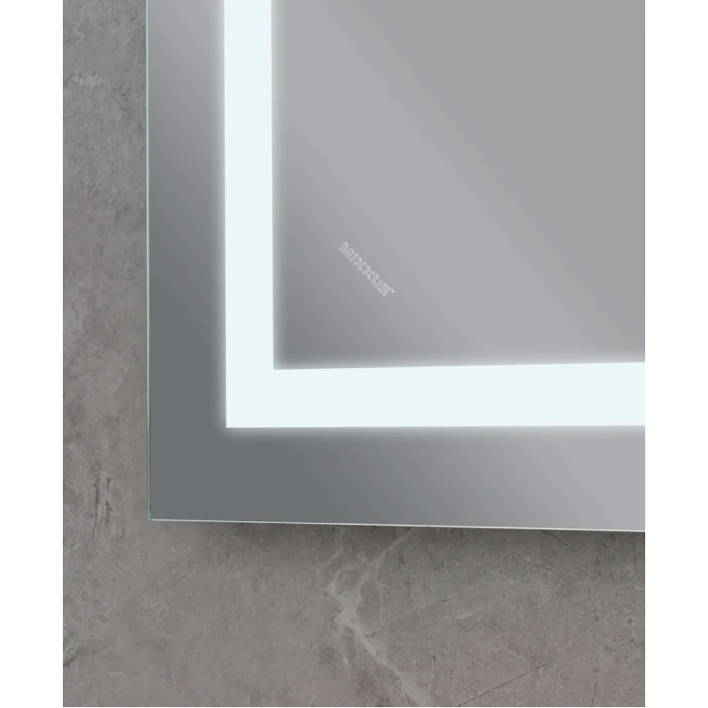 Дзеркало Mixxus Warm MR02-120x80 (годинник, LED-підсвічування, антизапотівання) (MI6001)