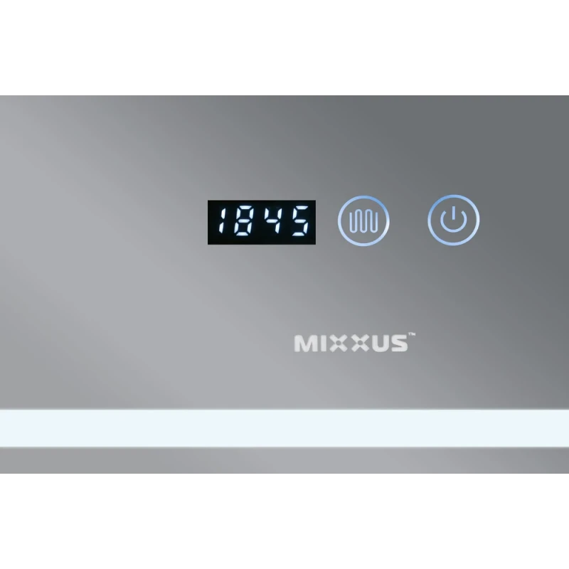 Дзеркало Mixxus Warm MR02-100x70 (годинник, LED-підсвічування, антизапотівання) (MI6002)