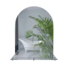 Зеркало настенное Zerix LAGUNA MRZ03-500x700x110 прямоугольное с дугообразным верхом и полкой (ZX5622)