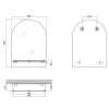 Зеркало настенное Zerix LAGUNA MRZ03-500x700x110 прямоугольное с дугообразным верхом и полкой (ZX5622)