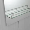 Зеркало настенное Zerix LAGUNA MRZ03-500x700x110 прямоугольное с дугообразным верхом и полкой (ZX5622)