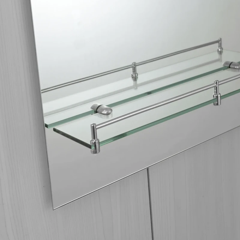 Дзеркало настінне Zerix LAGUNA MRZ03-500x700x110 прямокутне з дугоподібним верxом та полицею(ZX5622)