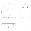 Зеркало настенное Zerix SANSA MRZ05-700x850x105 прямоугольное с полкой (ZX5629)